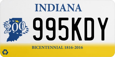 IN license plate 995KDY