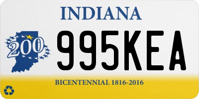 IN license plate 995KEA