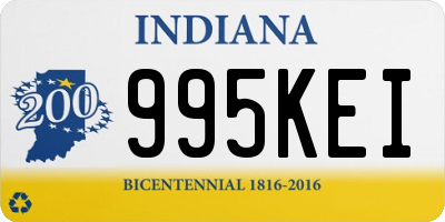 IN license plate 995KEI