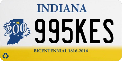 IN license plate 995KES