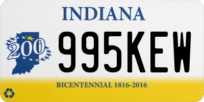 IN license plate 995KEW