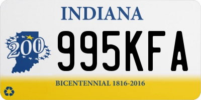 IN license plate 995KFA