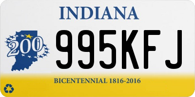 IN license plate 995KFJ