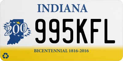 IN license plate 995KFL