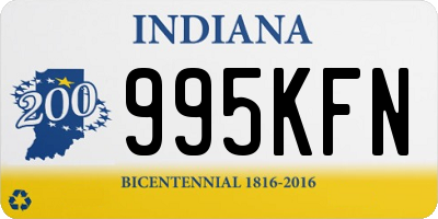 IN license plate 995KFN