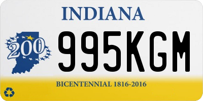 IN license plate 995KGM