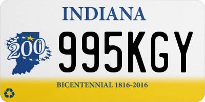 IN license plate 995KGY