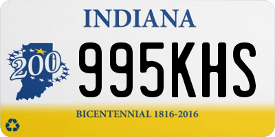 IN license plate 995KHS