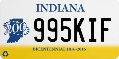 IN license plate 995KIF