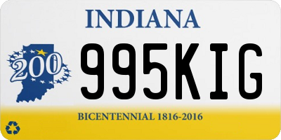 IN license plate 995KIG