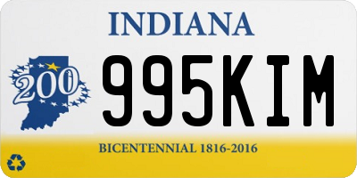 IN license plate 995KIM