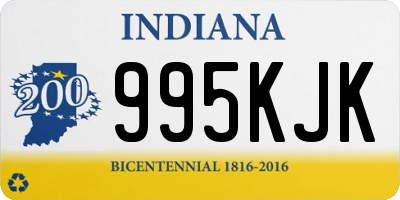 IN license plate 995KJK