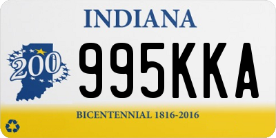 IN license plate 995KKA