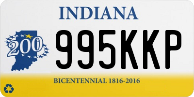 IN license plate 995KKP