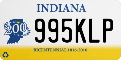 IN license plate 995KLP