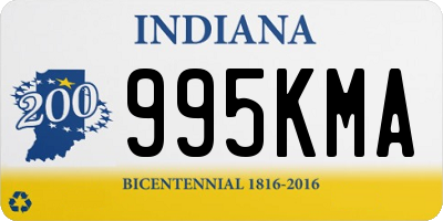 IN license plate 995KMA