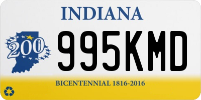 IN license plate 995KMD