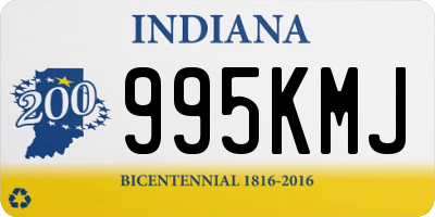 IN license plate 995KMJ