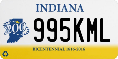 IN license plate 995KML