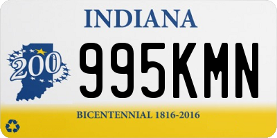 IN license plate 995KMN