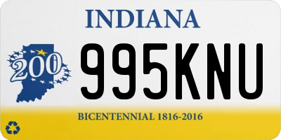 IN license plate 995KNU