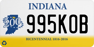 IN license plate 995KOB