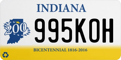 IN license plate 995KOH