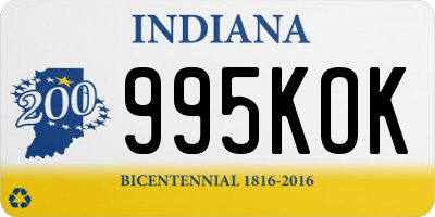IN license plate 995KOK