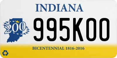 IN license plate 995KOO