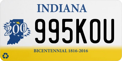 IN license plate 995KOU