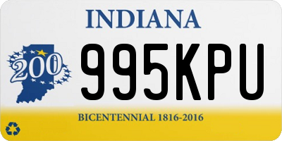 IN license plate 995KPU