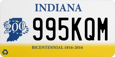 IN license plate 995KQM