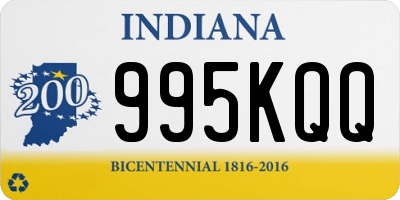 IN license plate 995KQQ