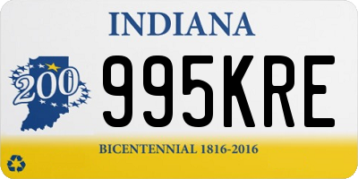 IN license plate 995KRE