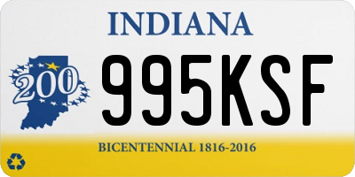 IN license plate 995KSF