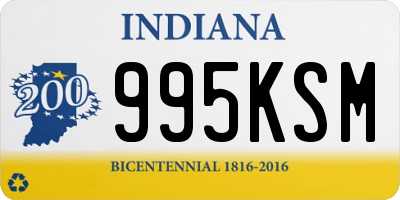 IN license plate 995KSM