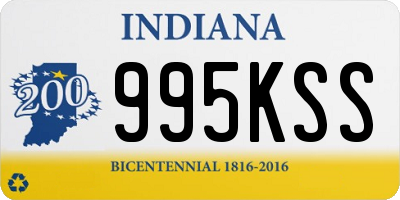 IN license plate 995KSS