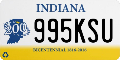 IN license plate 995KSU