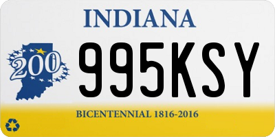 IN license plate 995KSY