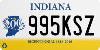 IN license plate 995KSZ