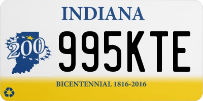 IN license plate 995KTE