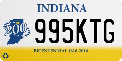 IN license plate 995KTG