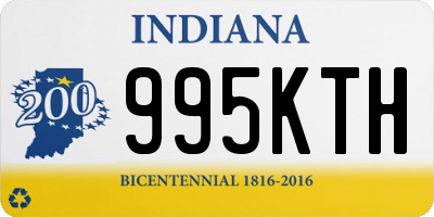 IN license plate 995KTH