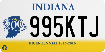 IN license plate 995KTJ