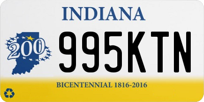 IN license plate 995KTN