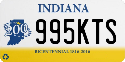 IN license plate 995KTS