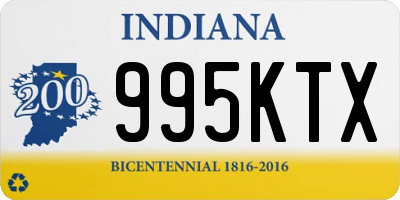 IN license plate 995KTX