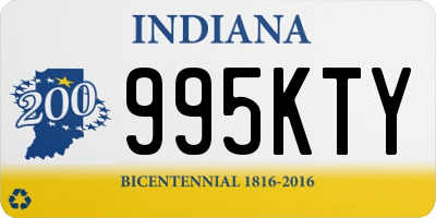 IN license plate 995KTY