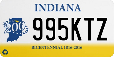 IN license plate 995KTZ