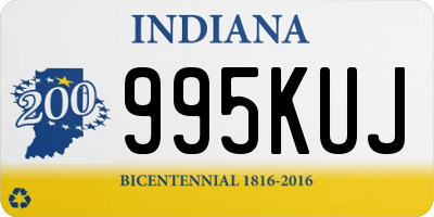 IN license plate 995KUJ